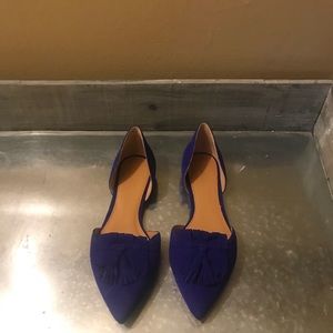 NWOT J. Crew Suede d’Orsay Loafer Flats 7.5M